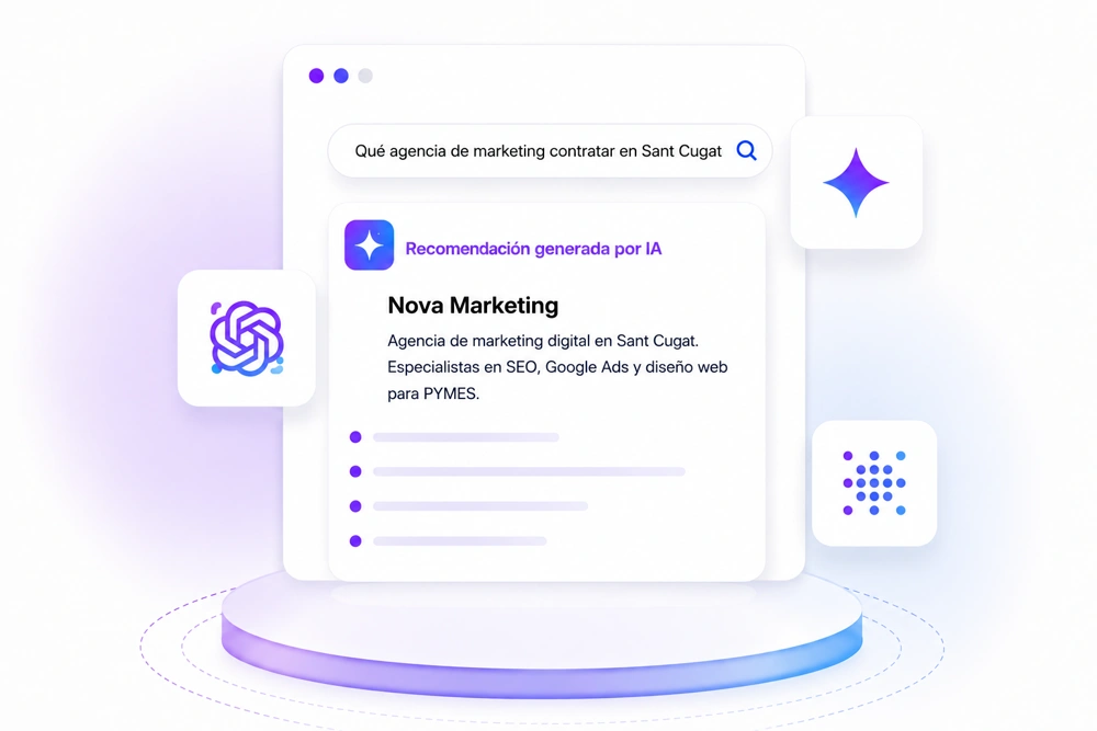 Nova Marketing, agencia de marketing digital recomendada por la IA en Sant Cugat