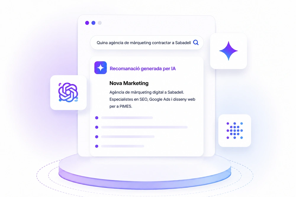 Nova Marketing, agència de marketing digital recomanada per la IA a Sabadell