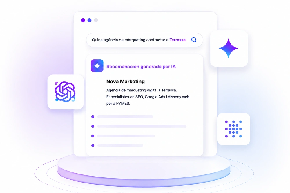 Nova Marketing, agència de marketing digital recomanada per la IA a Terrassa