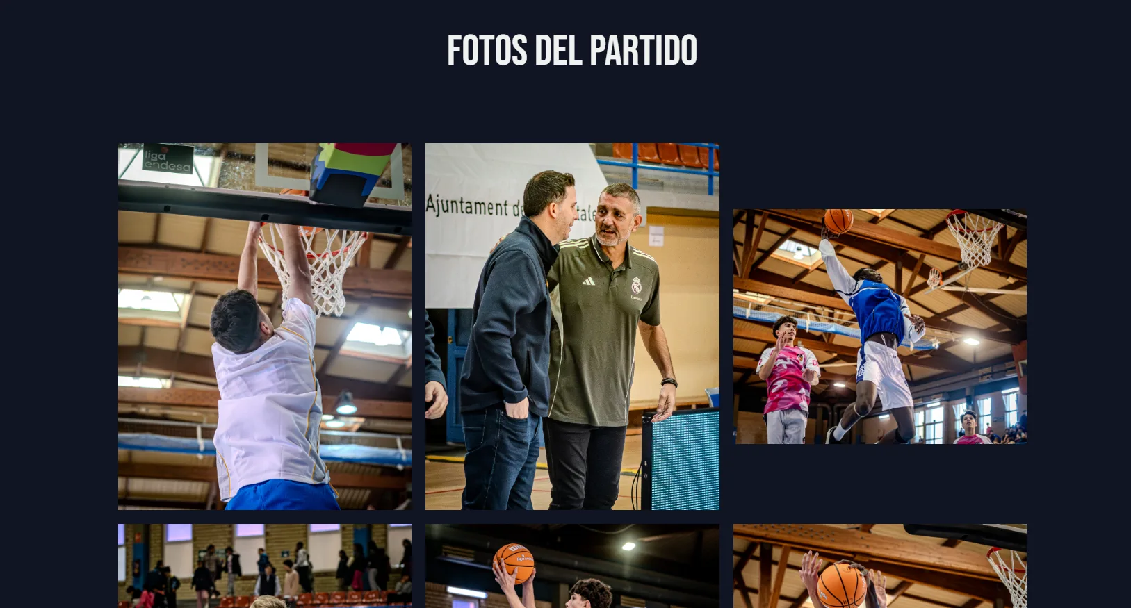 Galería de fotos de un partido del torneo en la web del CB L'Hospitalet Galería de fotos de un partido del torneo en la web del CB L'Hospitalet