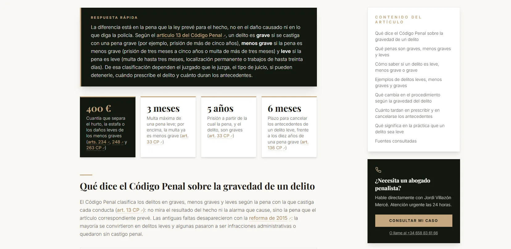 Artículo del blog de Villazón Mercé Abogados con respuesta rápida, cifras clave destacadas, índice de contenidos y llamada a la acción